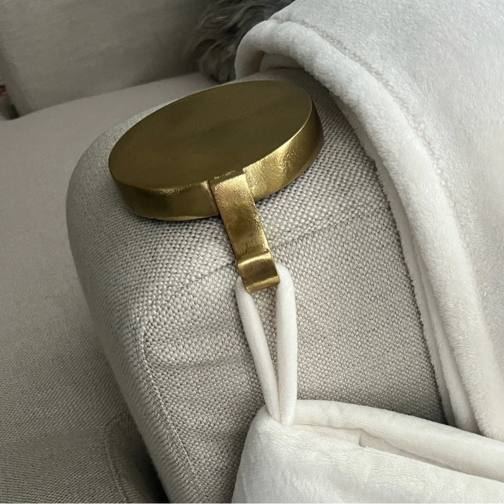 Crate&Barrel Gold Stocking Holder